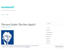 Tablet Screenshot of howielisnoff.wordpress.com