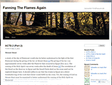 Tablet Screenshot of fanningtheflamesagain.wordpress.com