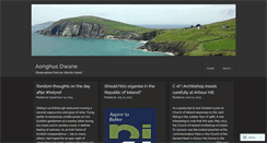 Desktop Screenshot of aonghusdwane.wordpress.com