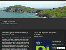 Tablet Screenshot of aonghusdwane.wordpress.com
