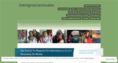 Desktop Screenshot of intergeneracionales.wordpress.com