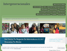 Tablet Screenshot of intergeneracionales.wordpress.com