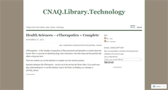 Desktop Screenshot of cnaqlibrarytechnology.wordpress.com