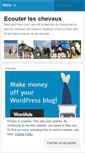 Mobile Screenshot of ecouterleschevaux.wordpress.com