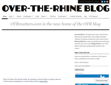 Tablet Screenshot of overtherhine.wordpress.com