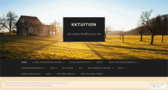 Desktop Screenshot of kktution.wordpress.com