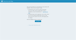 Desktop Screenshot of nultolerantie.wordpress.com
