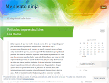 Tablet Screenshot of mesientoninja.wordpress.com