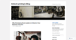 Desktop Screenshot of antiochprinting.wordpress.com