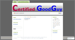 Desktop Screenshot of certifiedgoodguy.wordpress.com