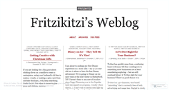 Desktop Screenshot of fritzikitzi.wordpress.com