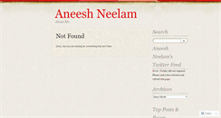 Desktop Screenshot of aneeshneelam.wordpress.com