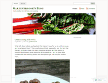 Tablet Screenshot of gardenercook.wordpress.com