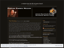 Tablet Screenshot of pastordarryl.wordpress.com