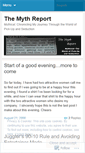 Mobile Screenshot of mythreport.wordpress.com