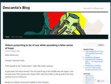 Tablet Screenshot of descantia.wordpress.com