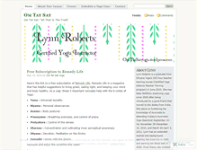 Tablet Screenshot of omtatsatyoga.wordpress.com