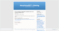 Desktop Screenshot of macphisto007.wordpress.com