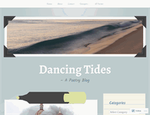 Tablet Screenshot of dancingtides.wordpress.com