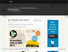 Tablet Screenshot of lecleancut.wordpress.com