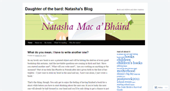 Desktop Screenshot of daughterofthebard.wordpress.com