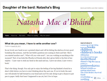 Tablet Screenshot of daughterofthebard.wordpress.com