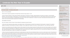 Desktop Screenshot of ecuador2010.wordpress.com