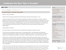 Tablet Screenshot of ecuador2010.wordpress.com