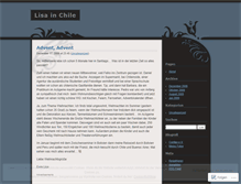 Tablet Screenshot of lisainchile.wordpress.com