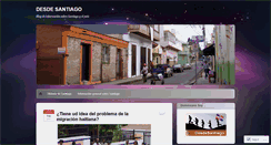 Desktop Screenshot of desdesantiago.wordpress.com