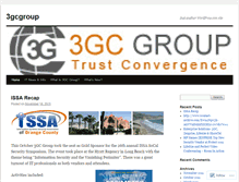 Tablet Screenshot of 3gcgroup.wordpress.com