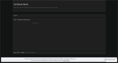 Desktop Screenshot of fictionintruth.wordpress.com