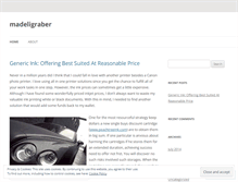 Tablet Screenshot of madeligraber.wordpress.com