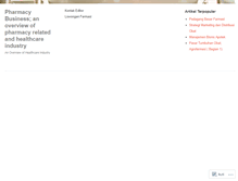 Tablet Screenshot of bisnisfarmasi.wordpress.com
