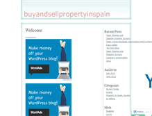 Tablet Screenshot of buyandsellpropertyinspain.wordpress.com