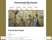 Tablet Screenshot of homemadebyharper.wordpress.com