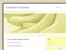 Tablet Screenshot of cameronskitchen.wordpress.com