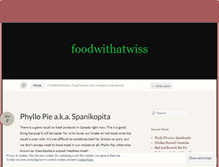 Tablet Screenshot of foodwithatwiss.wordpress.com