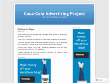 Tablet Screenshot of cocacolaadvertising1.wordpress.com