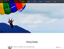 Tablet Screenshot of ahmedsanny.wordpress.com