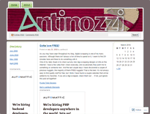 Tablet Screenshot of antinozzi.wordpress.com