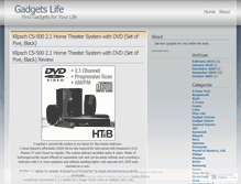 Tablet Screenshot of gadgetslife.wordpress.com