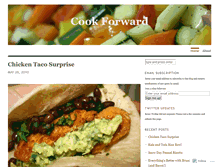 Tablet Screenshot of cookforward.wordpress.com