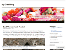 Tablet Screenshot of dietmanagement.wordpress.com
