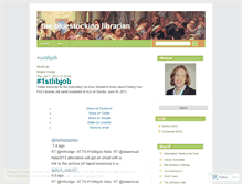 Tablet Screenshot of bluestockinglibrarian.wordpress.com