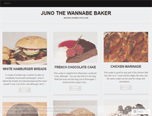 Tablet Screenshot of junothebaker.wordpress.com