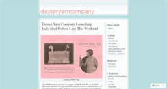 Desktop Screenshot of dexteryarncompany.wordpress.com