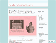 Tablet Screenshot of dexteryarncompany.wordpress.com