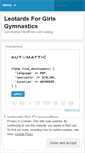 Mobile Screenshot of leotardsforgirlsgymnastics.wordpress.com
