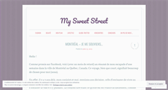 Desktop Screenshot of mysweetstreet.wordpress.com